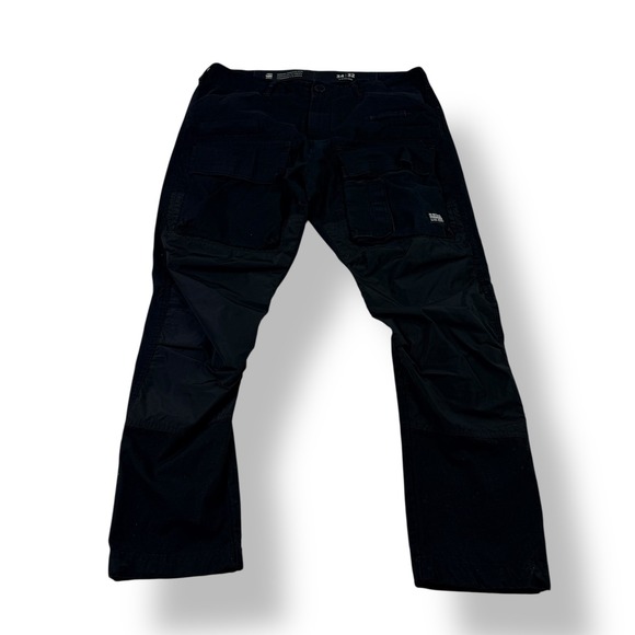 G Star Raw Mens Cargo Pants Black Size 34x28 3D Tapered Fit Utility Pockets